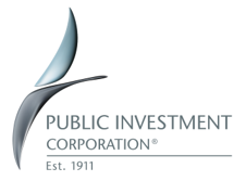 Image shows the logo of the public investment corporation as featured on the clients and impact page of MVMT Attorneys website