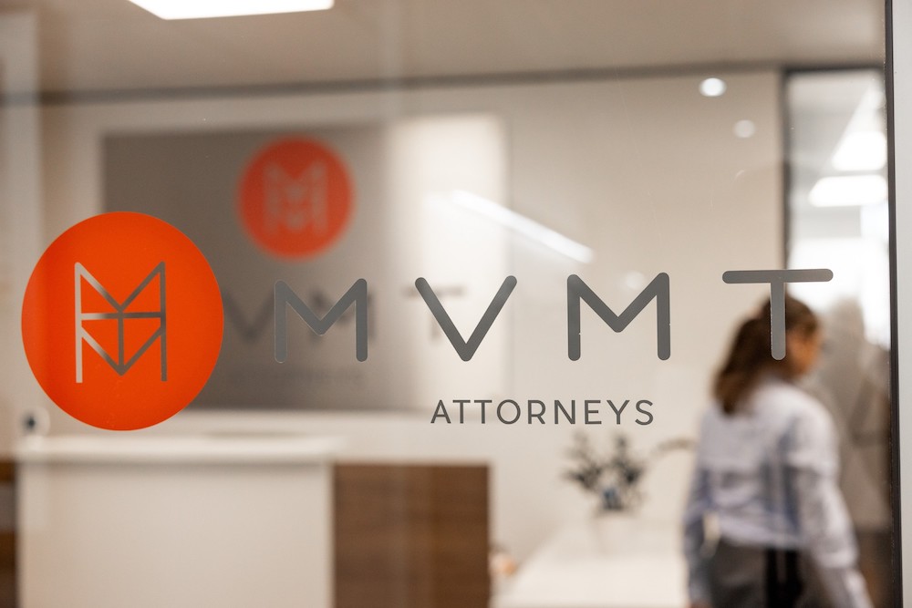 Image shows entrance to MVMT attorneys and is featured on the Clients and Impact